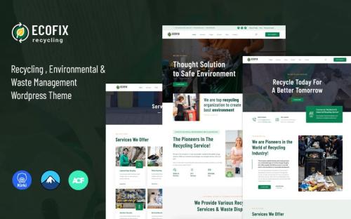 Ecofix - Recycling Services & Waste Management WordPress Theme theme free